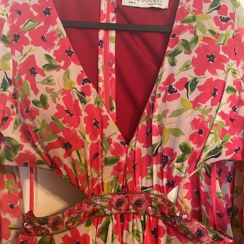 Mac Duggal Lenna Floral Cut Out Mini Dress - Picture 8 of 9